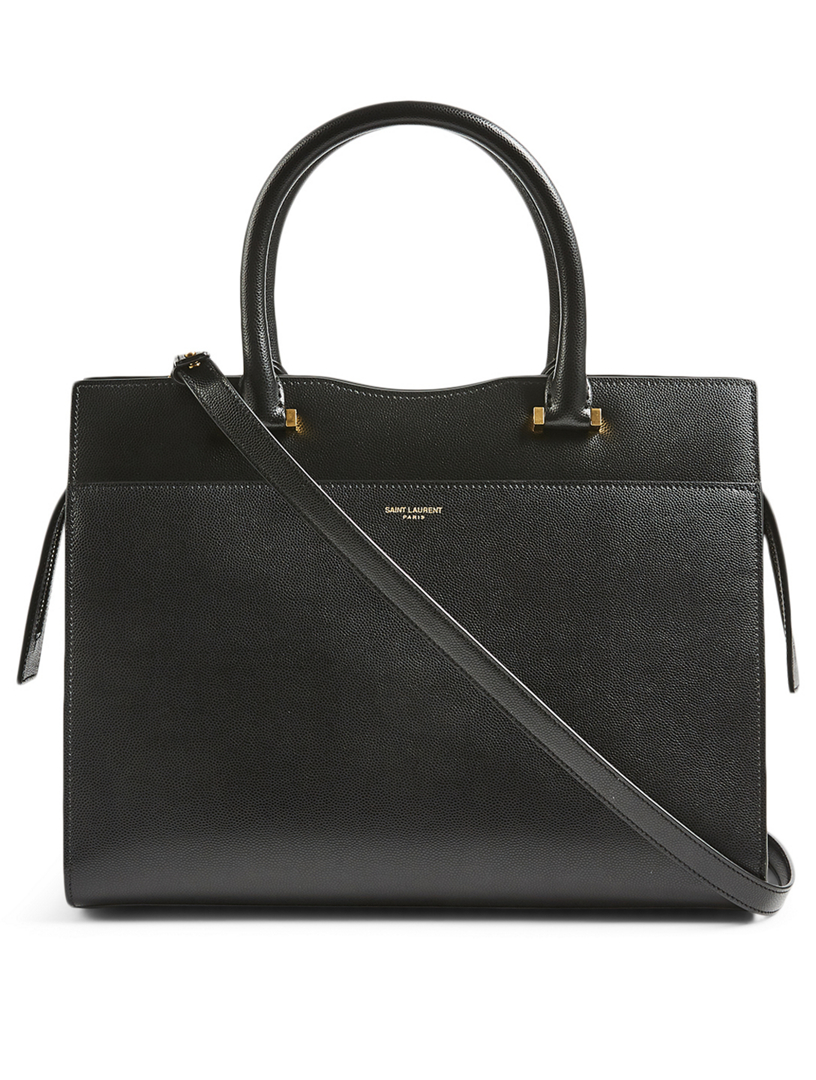 Medium Uptown Leather Satchel Bag