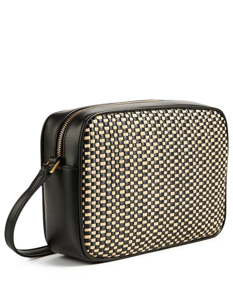 Medium Lou YSL Monogram Raffia Camera Bag