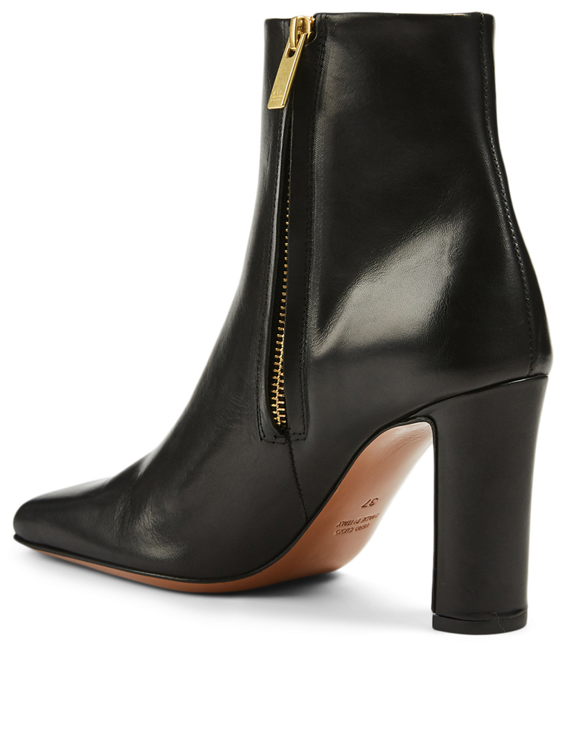 Barletta Leather Heeled Ankle Boots