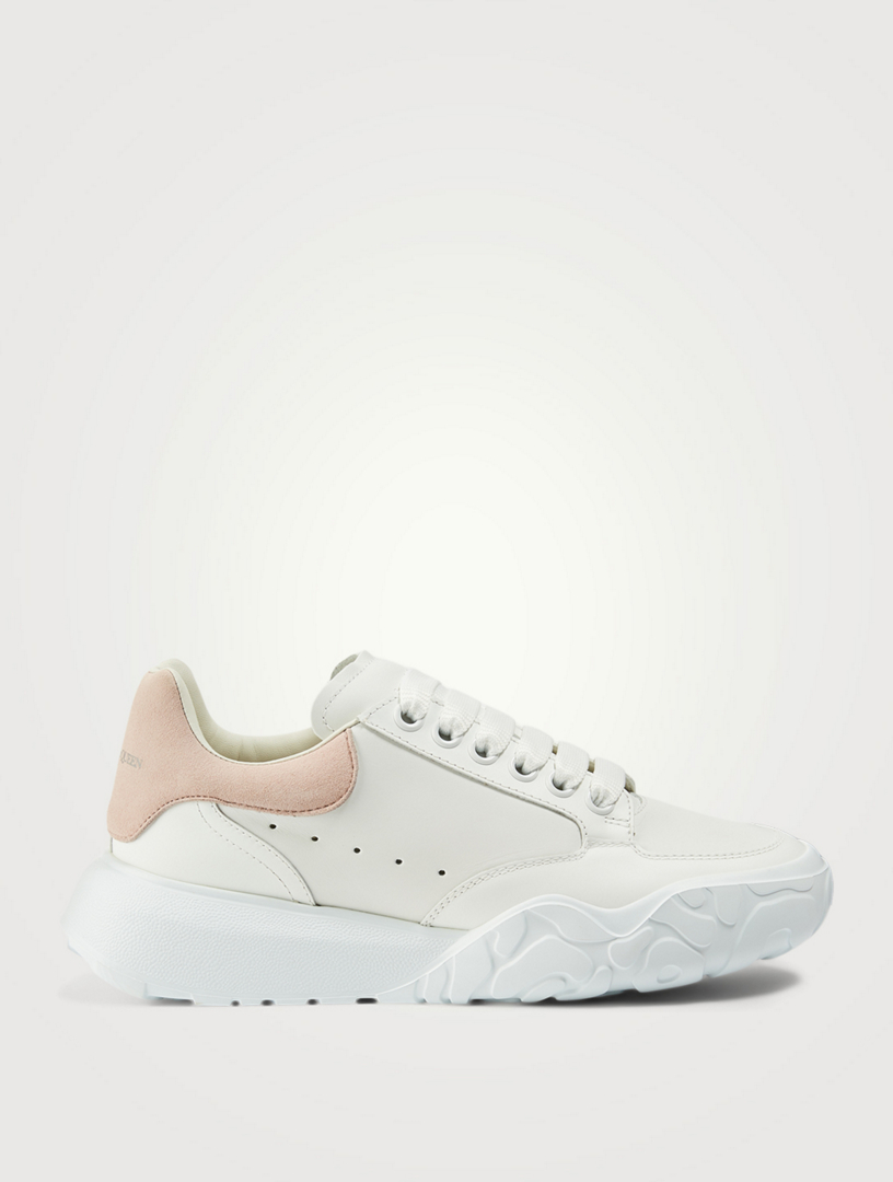 Oversized Leather Court Sneakers