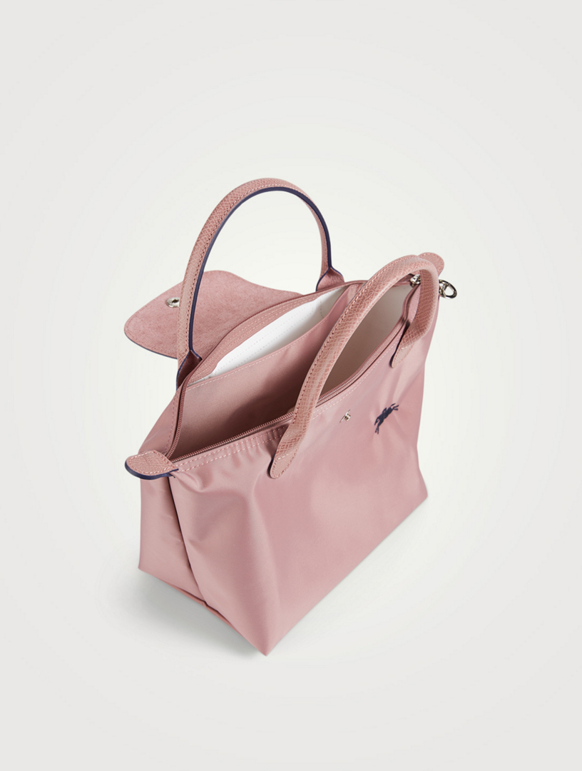 Longchamp - Le Pliage Top Handle M Bag in Pink – Sinclairs Online