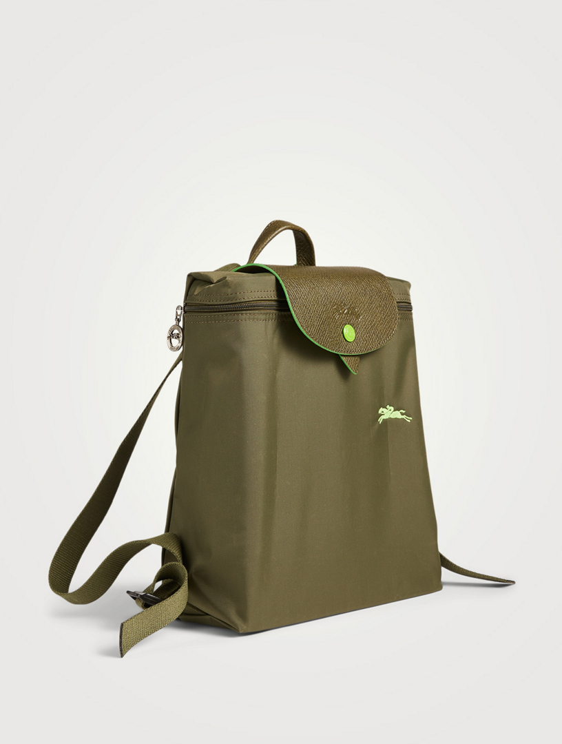 Longchamp Le Pliage Green Recycled Canvas Pouch, Forest at John