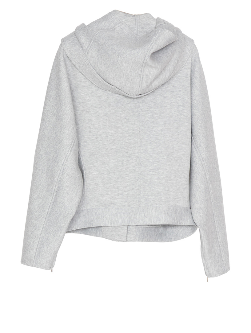 Hooded Jacket With Buckle Strap