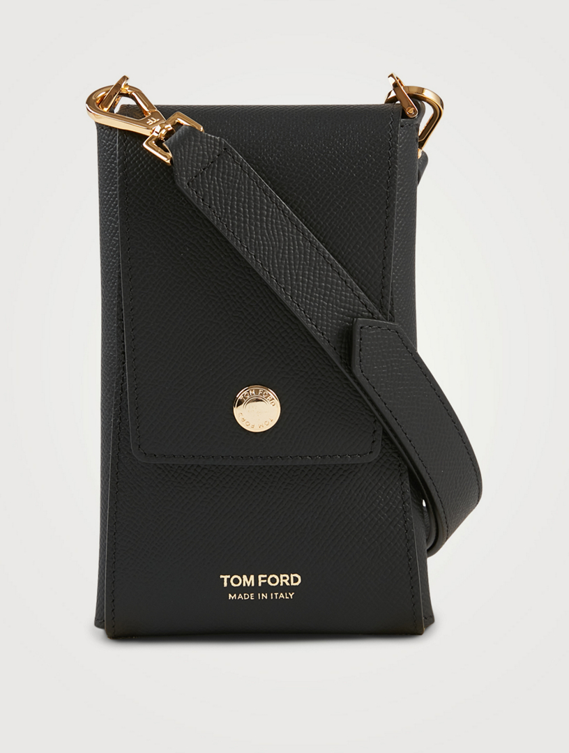 Tom Ford Phone Technology Envelope Leather Logo Pouch Case Wallet Bag