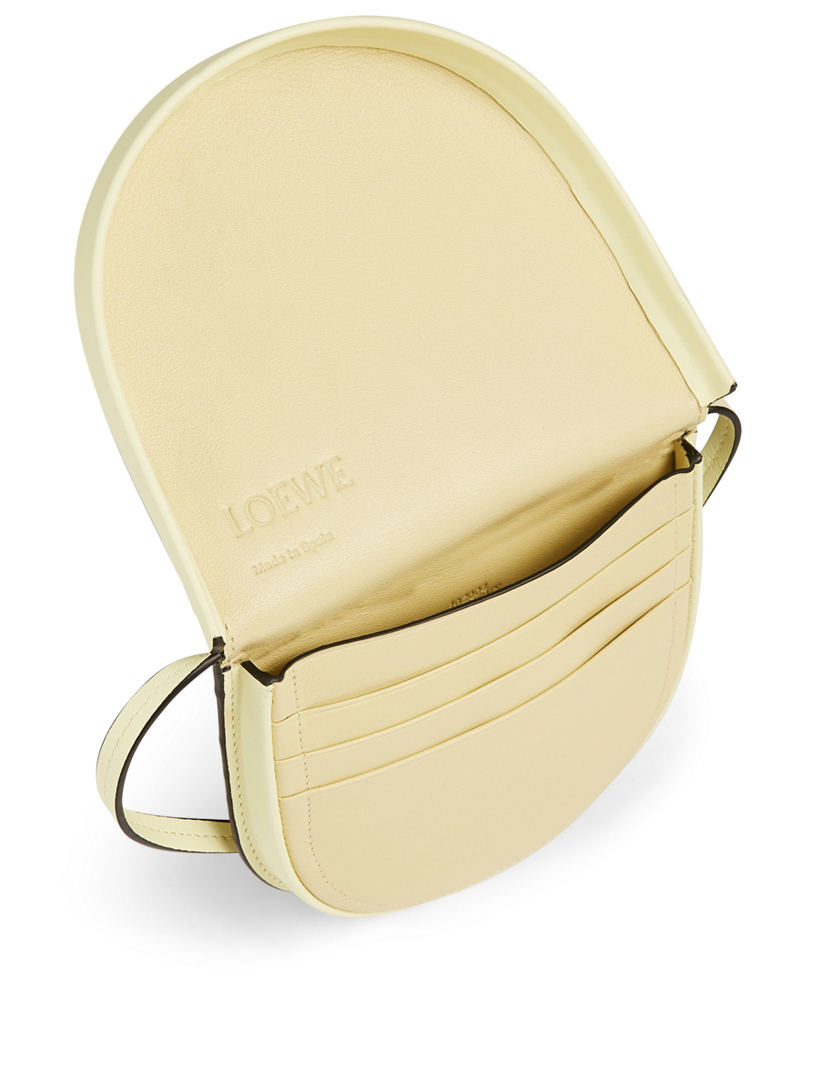 Loewe heel mini online leather pouch