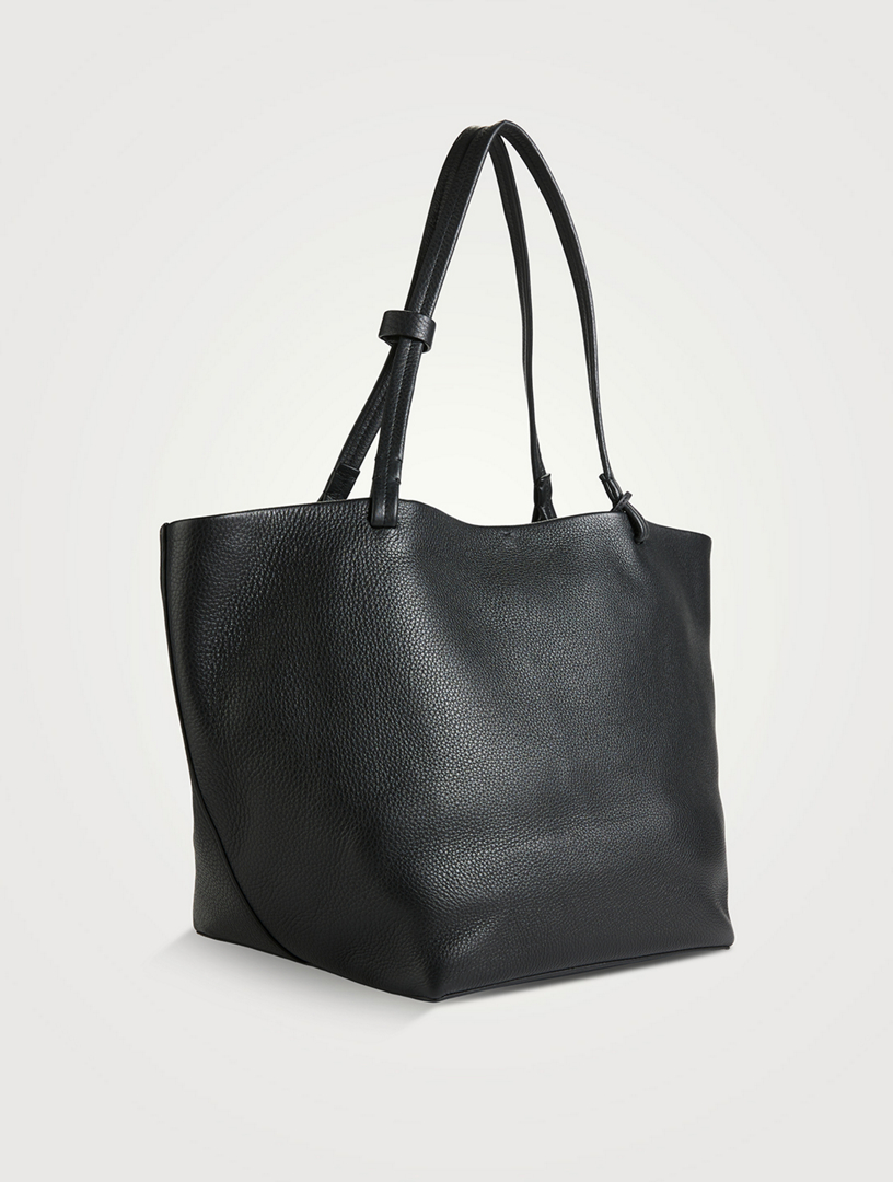 トートバッグ The Row PARK TOTE THREE BAG Park Tote Three レザーバッグ ブラック – The Row