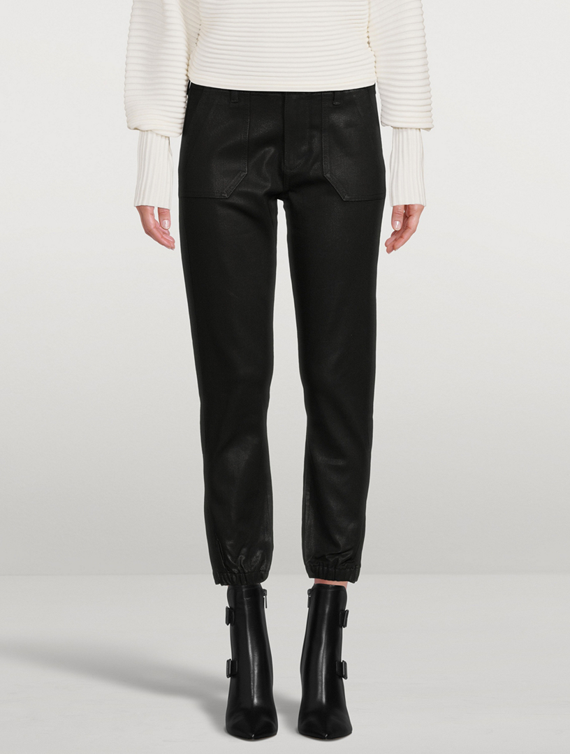 Mayslie Jogger Pants With Luxe Coating