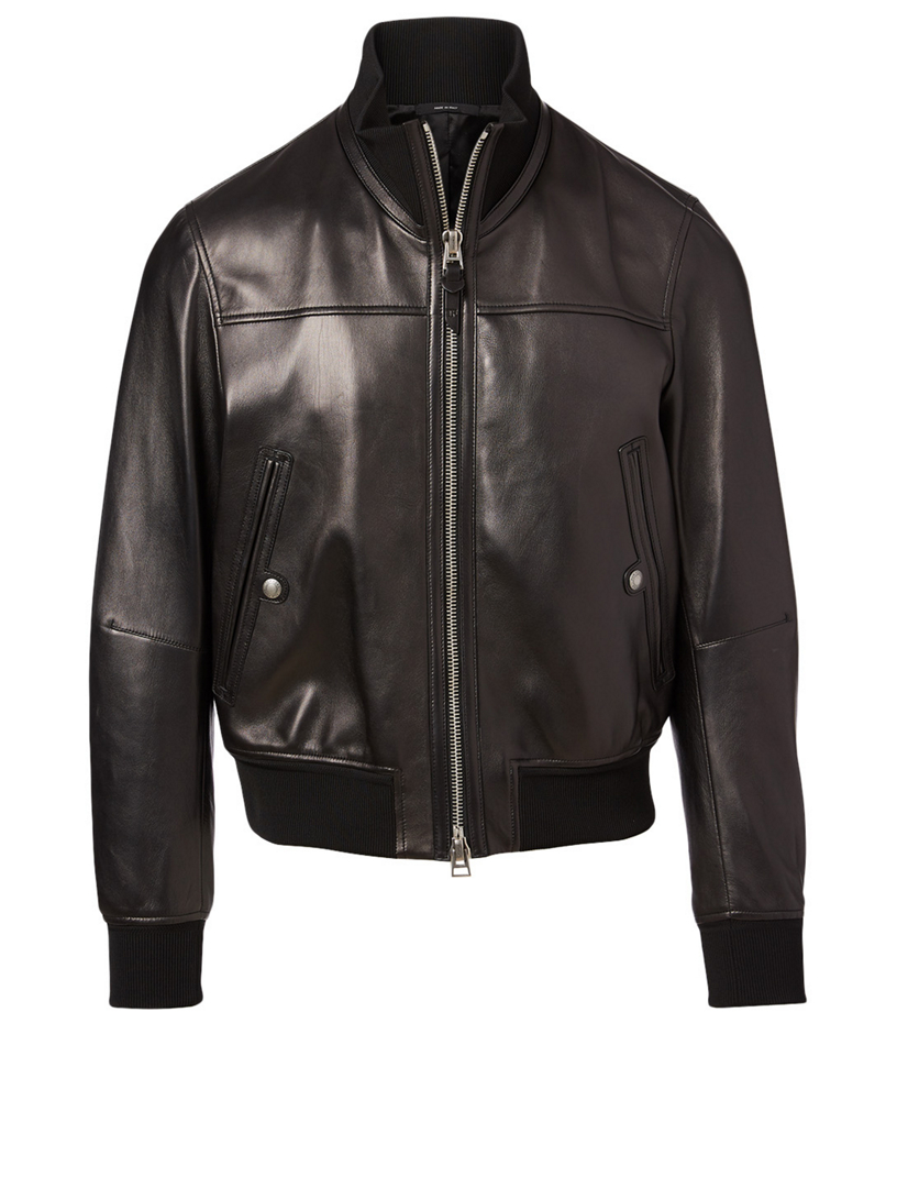 Leather Blouson Jacket