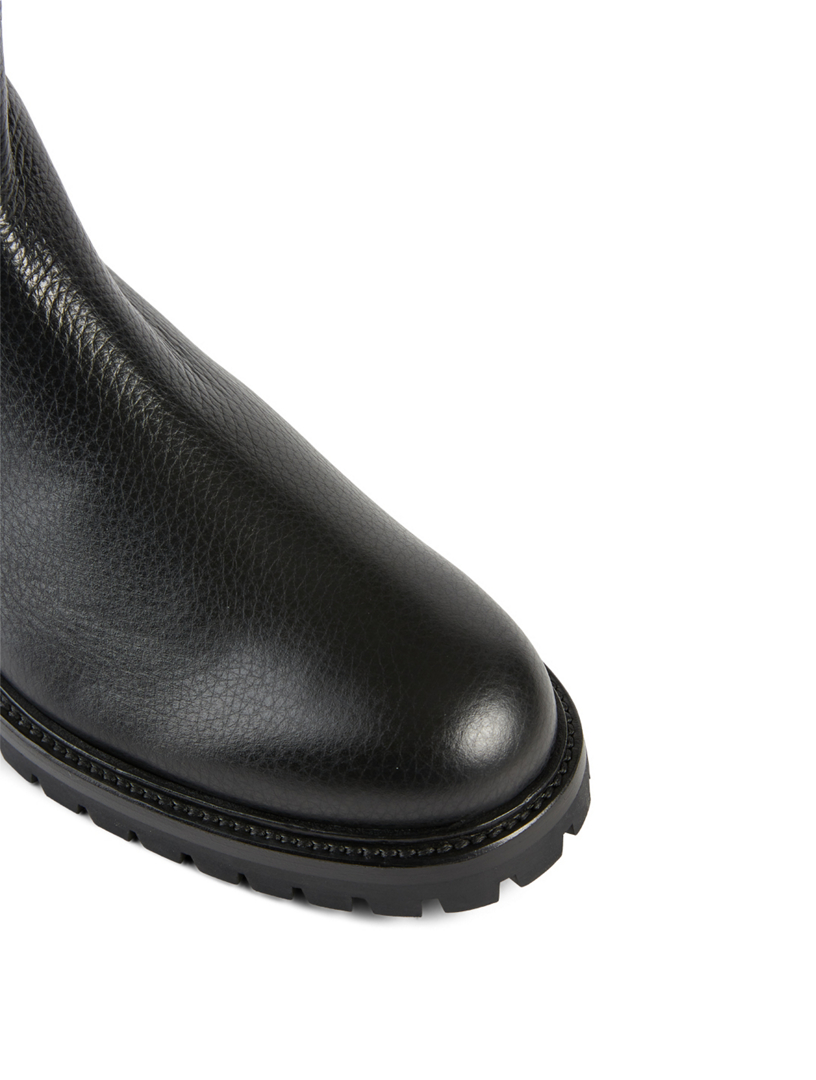 Winter Bumpy Leather Chelsea Boots