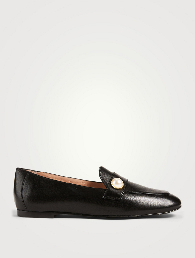 STUART WEITZMAN Payson Pearl Leather Loafers Holt Renfrew