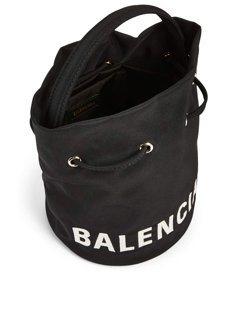 2catsbrandname - Balenciaga wheel xs drawstring bucket