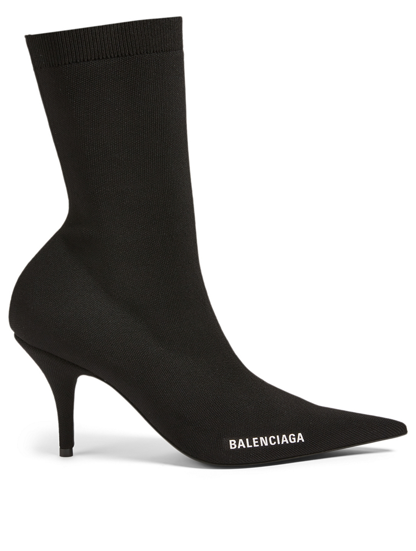 Balenciaga logo booties on sale