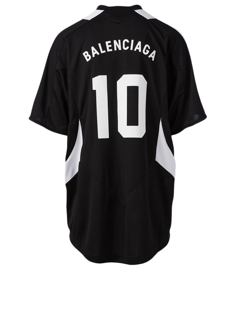 Balenciaga Summer Polyester Jersey Black（Balenciaga Faded T