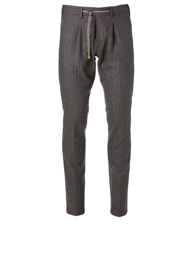 ELEVENTY Wool And Cashmere Drawstring Pants