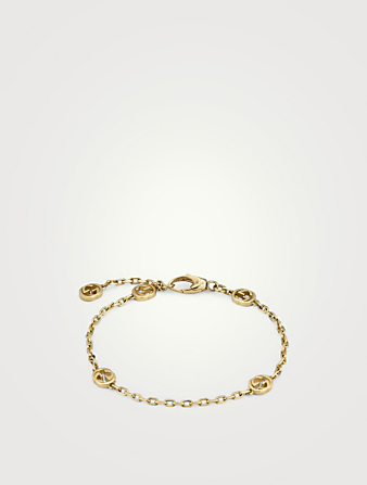 Bracelet-chaînette en or 18 ct à détails GG