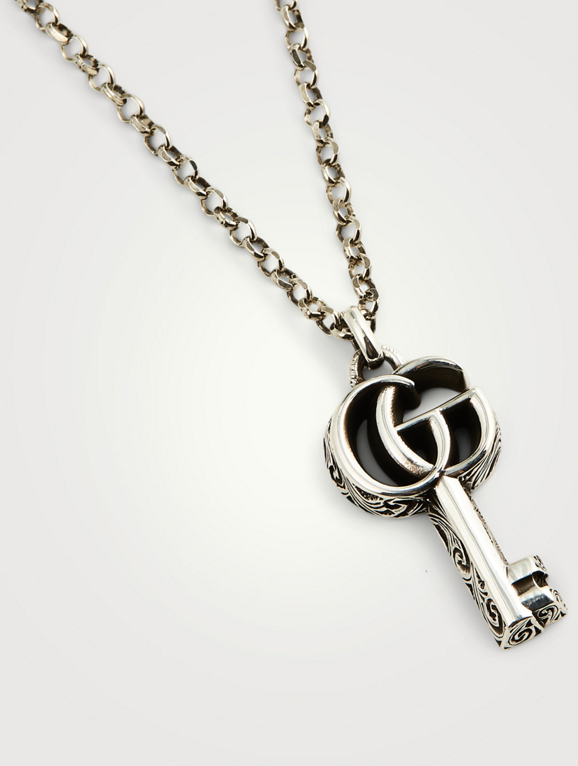 Gucci Double G Sterling Silver Chain Necklace