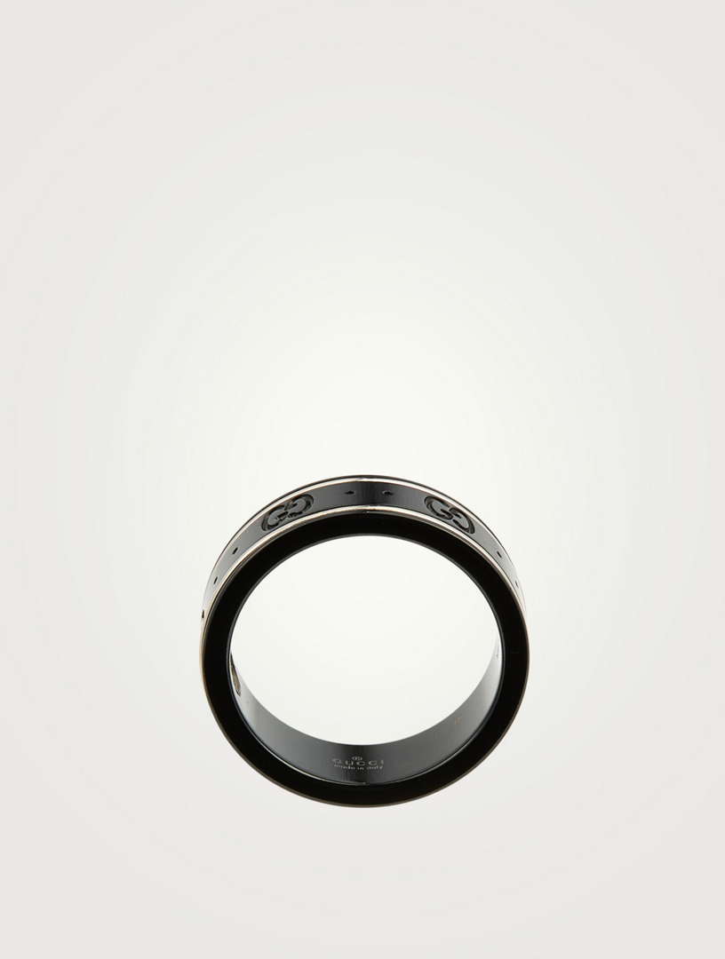 Icon Corundum And 18K White Gold Ring