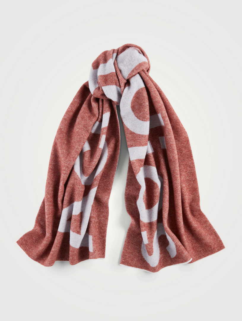 小物 acne studious JACQUARD LOGO SCARF acne studious JACQUARD LOGO SCARF