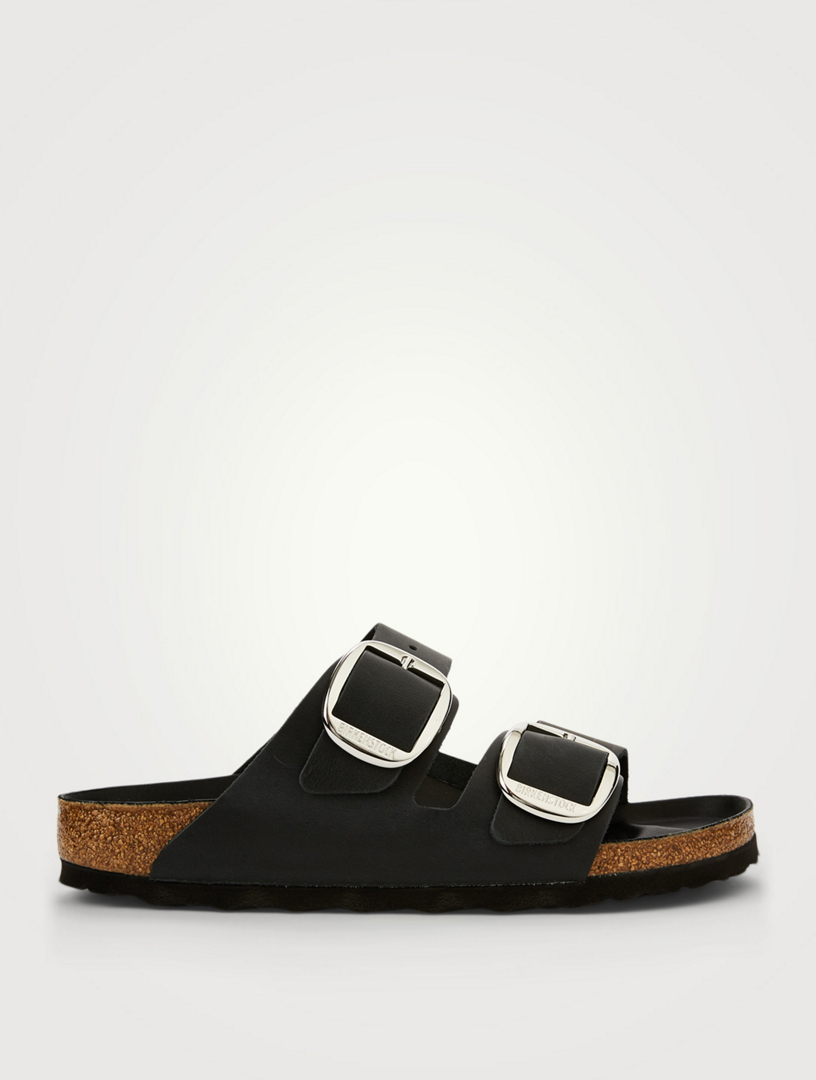 BIRKENSTOCK Arizona Big Buckle Leather Slide Sandals | Holt Renfrew