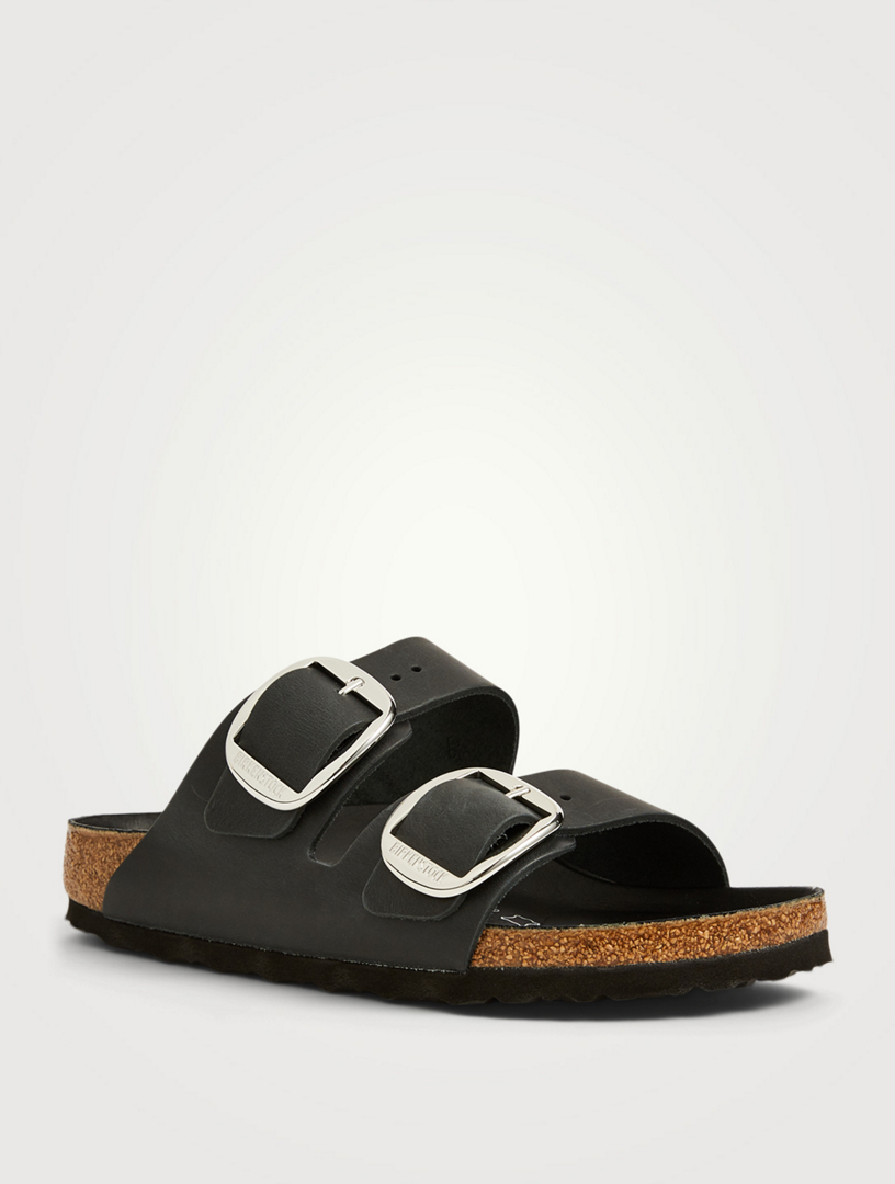 BIRKENSTOCK Arizona Big Buckle Leather Slide Sandals | Holt Renfrew