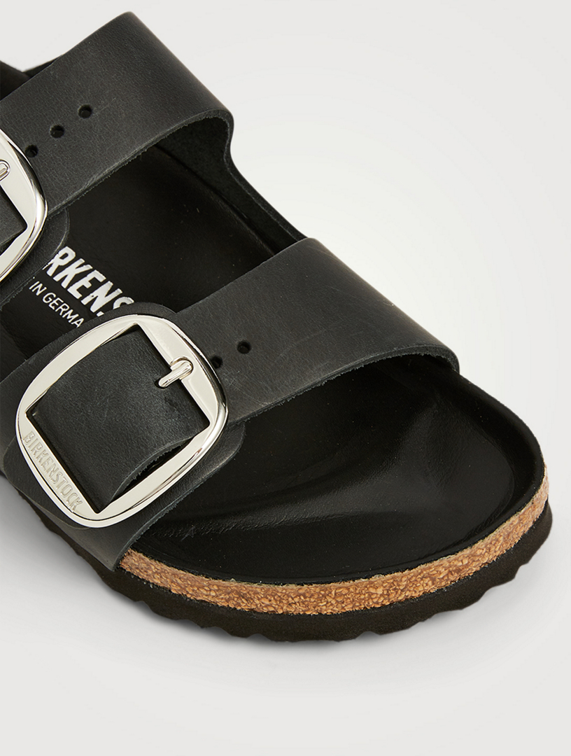 BIRKENSTOCK Arizona Big Buckle Leather Slide Sandals | Holt Renfrew
