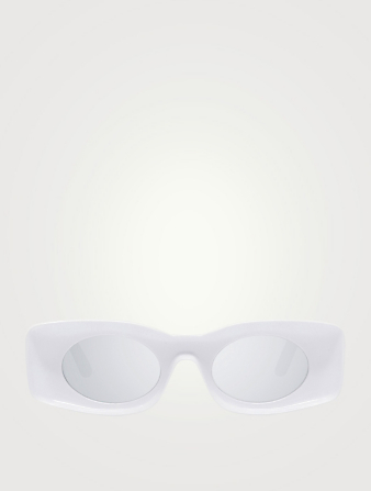 LOEWE Lunettes de soleil Ibiza de Loewe x Paula à forme rectangulaire  Blanc