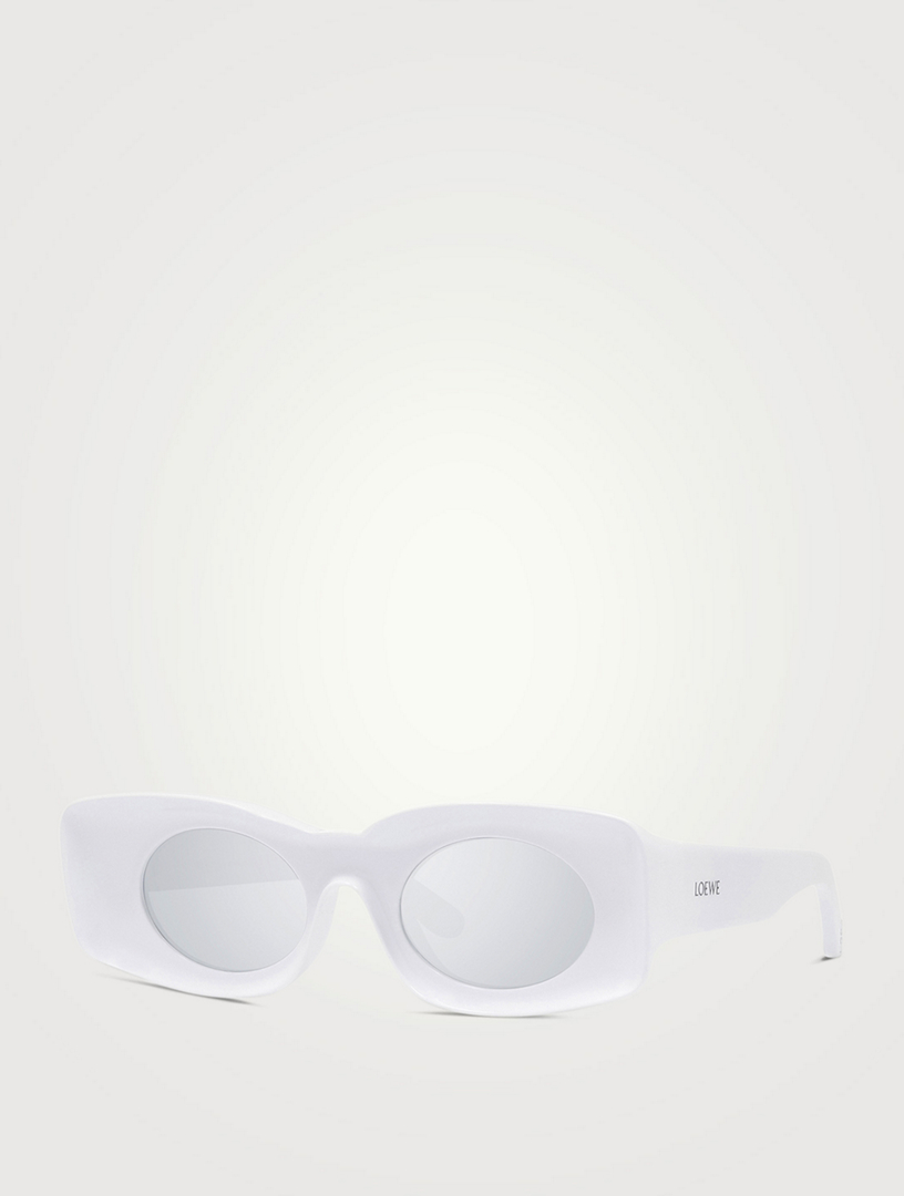 LOEWE Lunettes de soleil Ibiza de Loewe x Paula à forme rectangulaire  Blanc