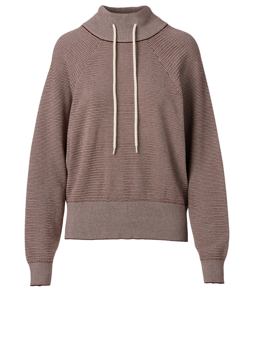 Maceo Cotton Knit Mockneck Sweatshirt