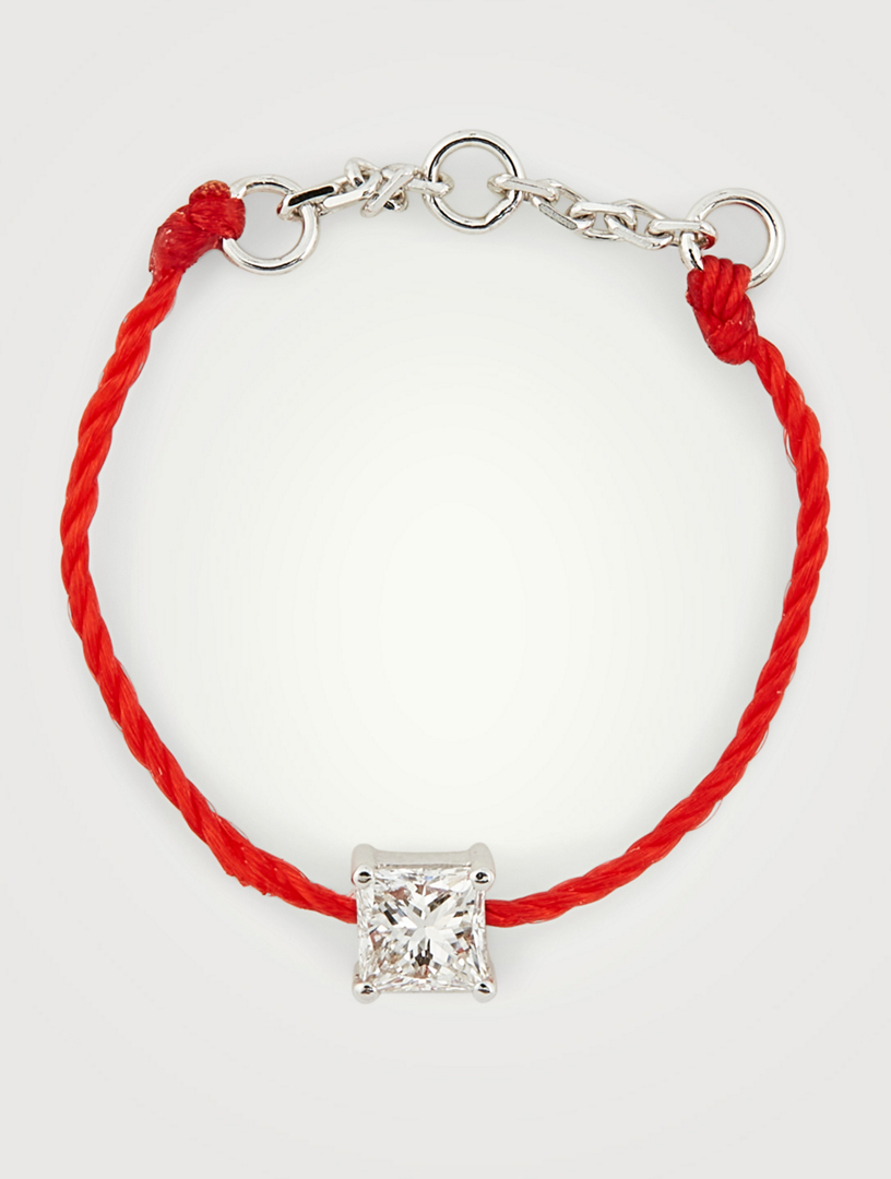 REDLINE Bague fil Majesté en or blanc 18 ct avec diamant Holt