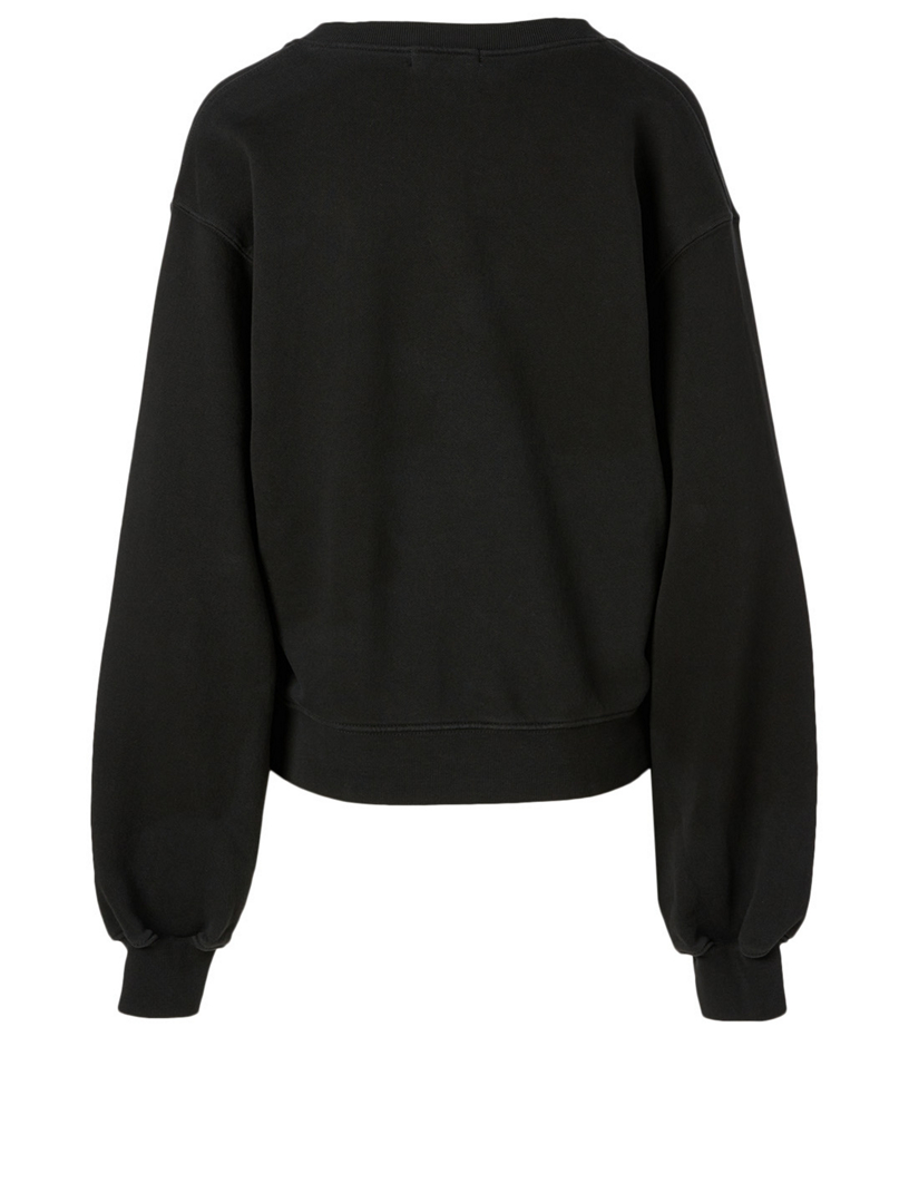 AGOLDE V Neck Balloon Sleeve Sweatshirt Holt Renfrew