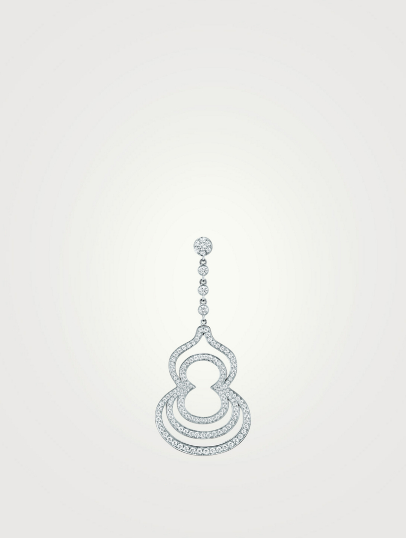 Wulu 18K White Gold Earring With Diamonds