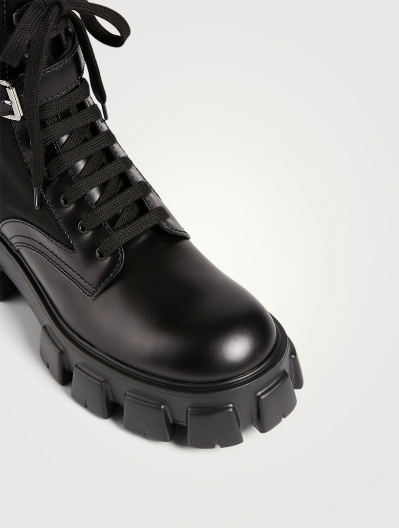 Prada womens cheap combat boots