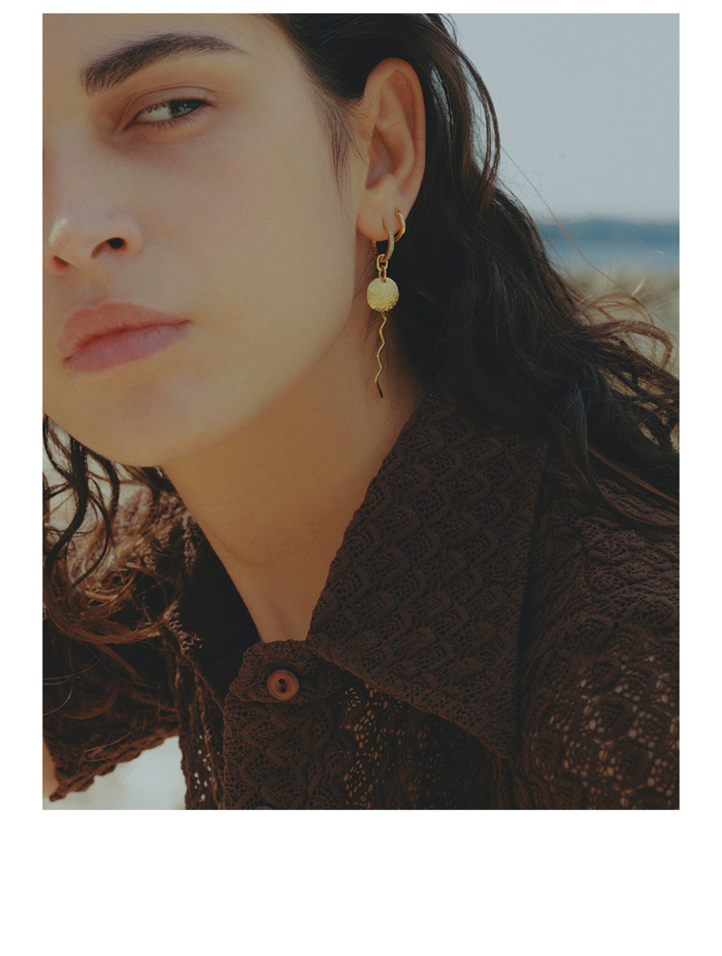 Polo Huggie Hoop Earring