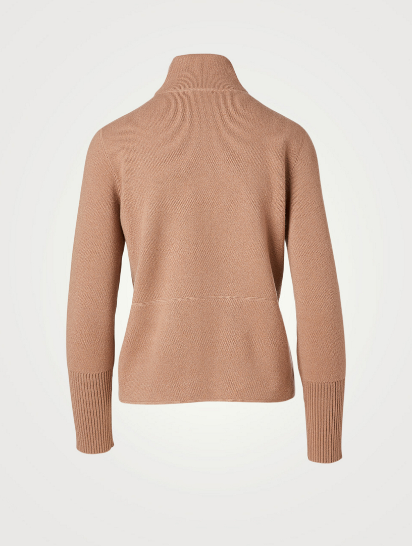 Cashmere Zip Cardigan