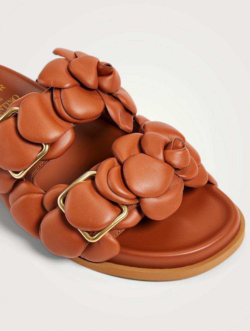 Atelier Shoes 03 Rose Edition Leather Slide Sandals