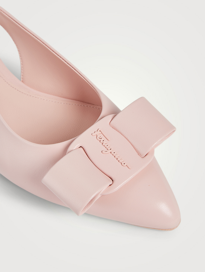Viva Leather Slingback Pumps