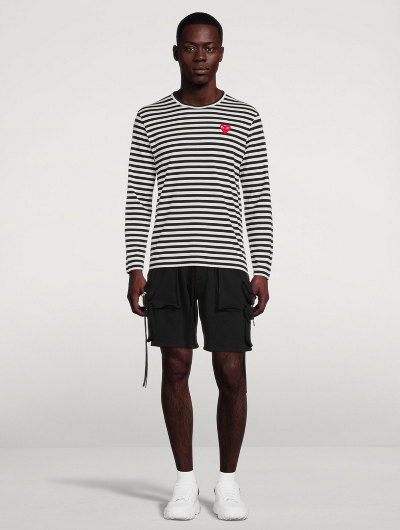 ◆tom's birthday◆ Heart Patch Stripe Half T-Shirt White Comme Des Garçons Play heart-patch T-shirt | White | FARFETCH GR