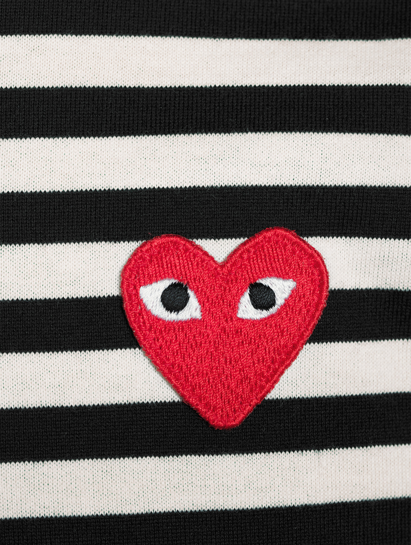 COMME DES GARÇONS Striped Red Heart hot Long