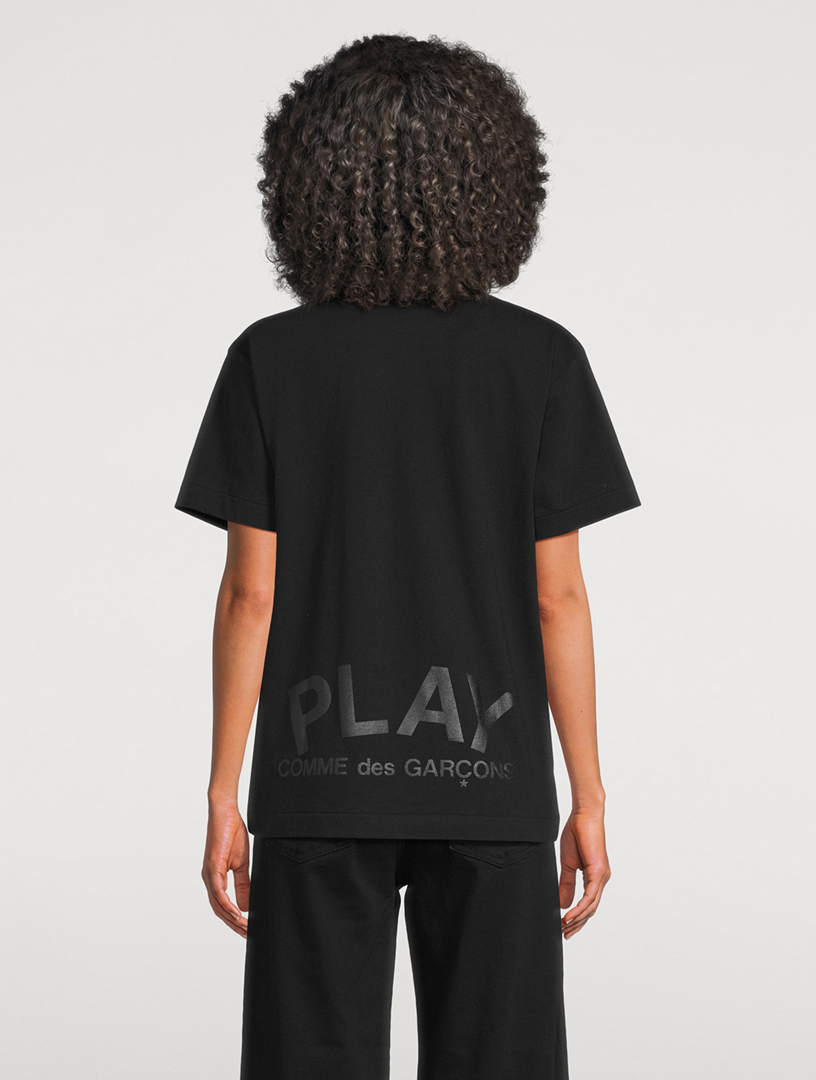 COMME DES GARÇONS PLAY Cotton Double Heart Logo T-Shirt | Holt Renfrew