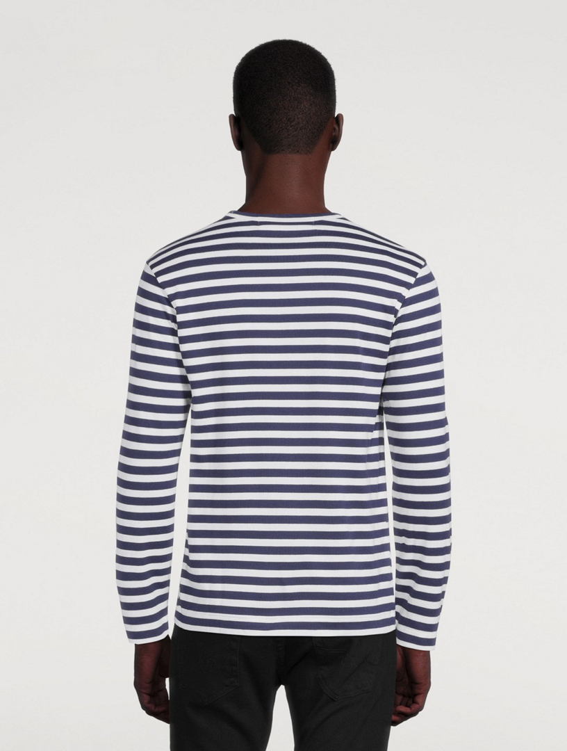 Heart Long Sleeve T-Shirt Stripe