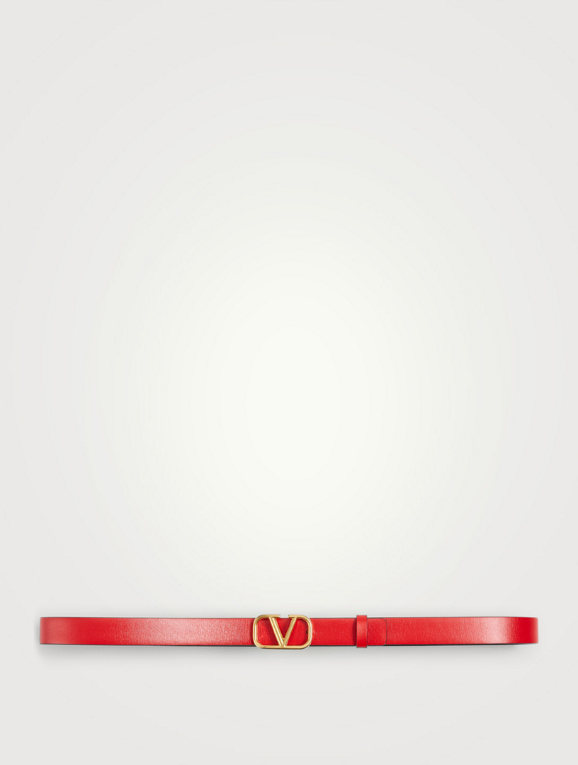 ベルト VALENTINO BELT (7W2T0SQ2EQV REN) VALENTINO Valentino Black Red Leather Belts | jentestore