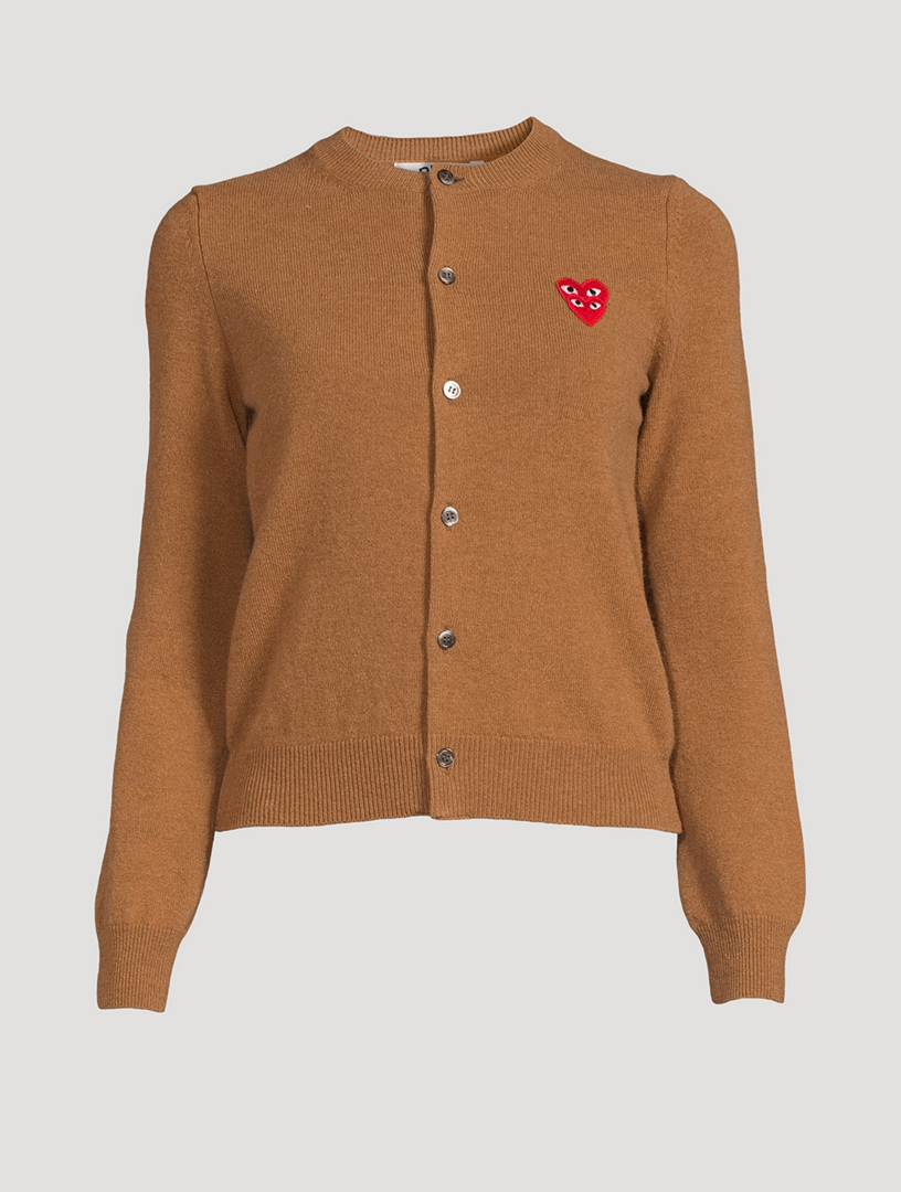 Comme des garcons play cardigan clearance beige