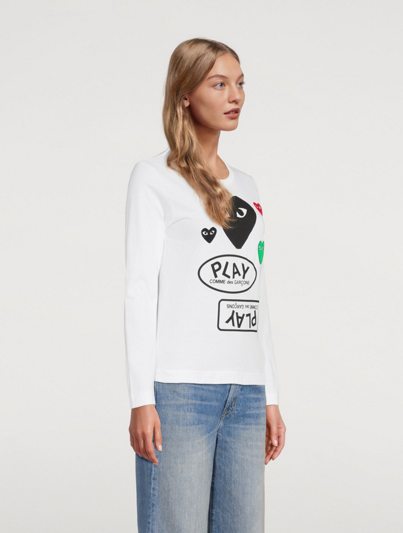 Haut/Pull Chemisier Comme Des Garçons Noir – Taille M – Coton, Nœud, Manches Longues – Neuf (Sans Étiquette)