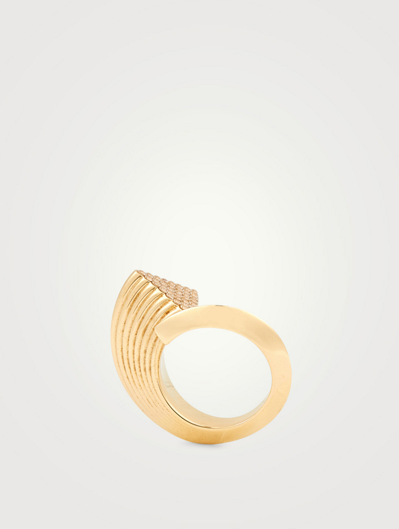 18K Goldplated Shooting Star Ring