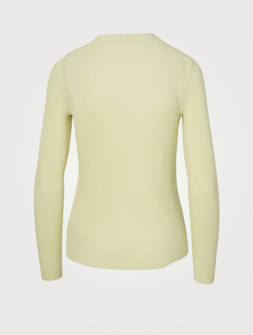 Cotton Ribbed Cardigan