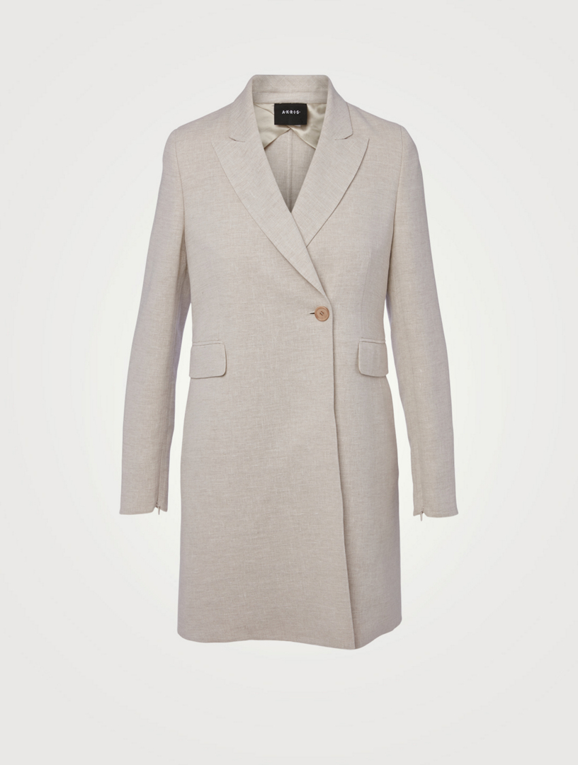 Linen Crepe Coat