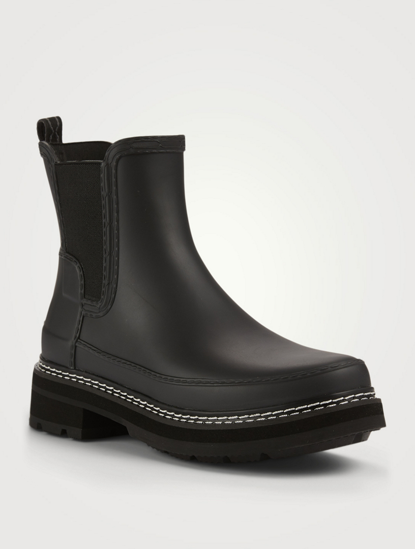 HUNTER Refined Stitch Detail Rubber Chelsea Boots | Holt Renfrew
