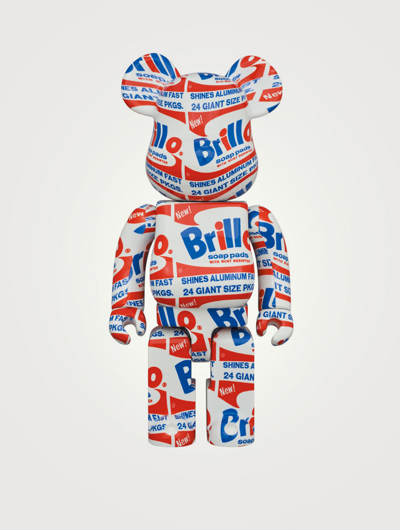 BEARBRICK Andy Warhol Brillo 100% & 400% Be@rbrick Set