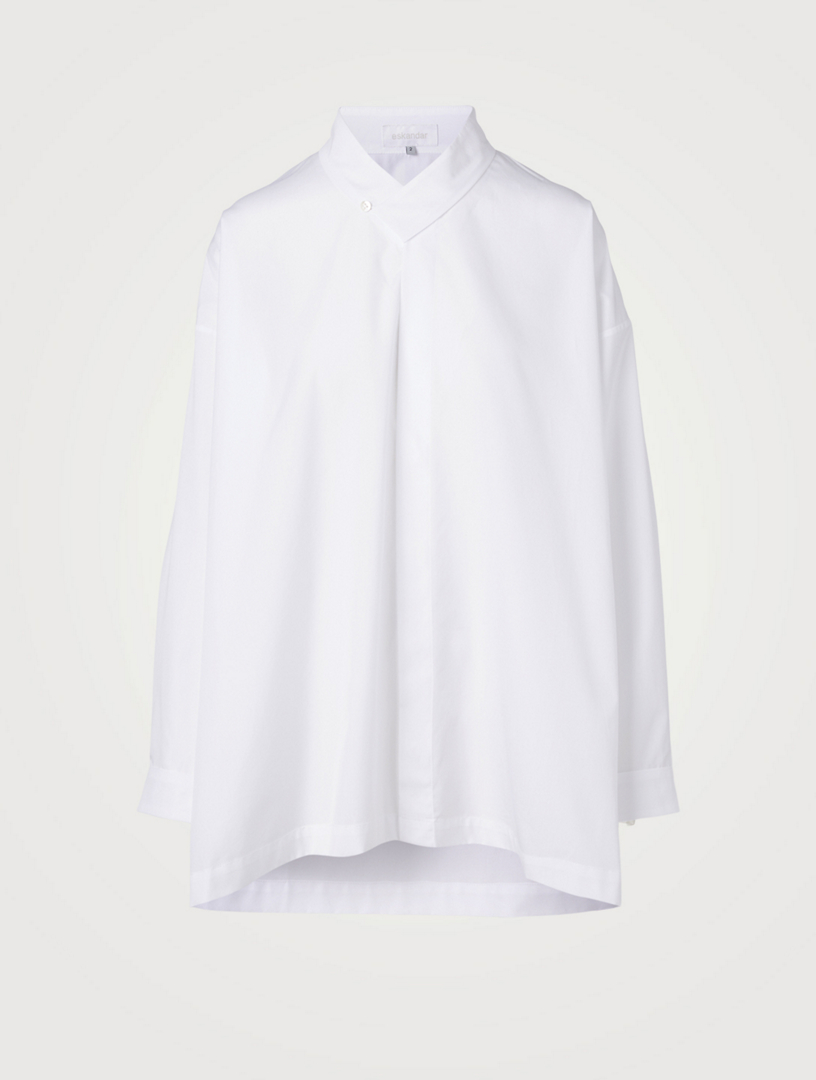 Cotton Poplin A-Line Shirt