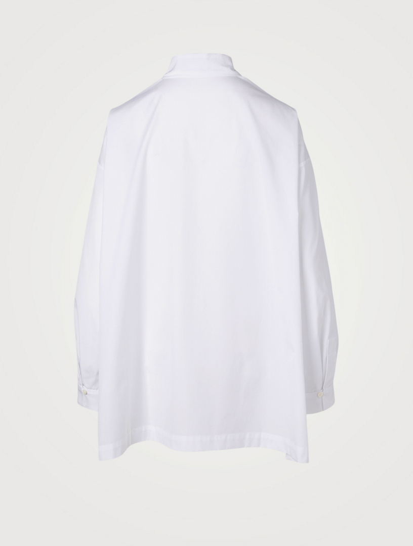 Cotton Poplin A-Line Shirt